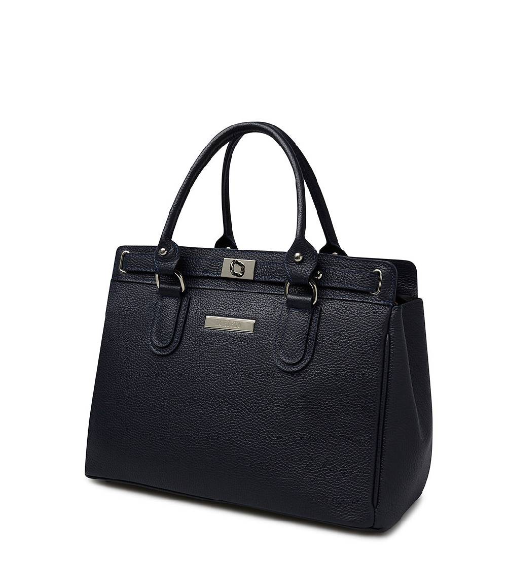 Loriblu Borsa tote in pelle testurizzata blu Negozi Online