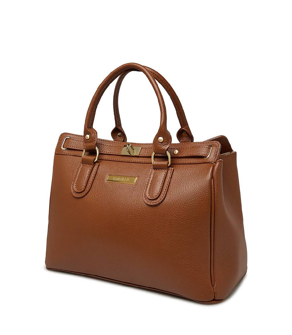 Loriblu Borsa tote in pelle testurizzata marrone Consegna Veloce
