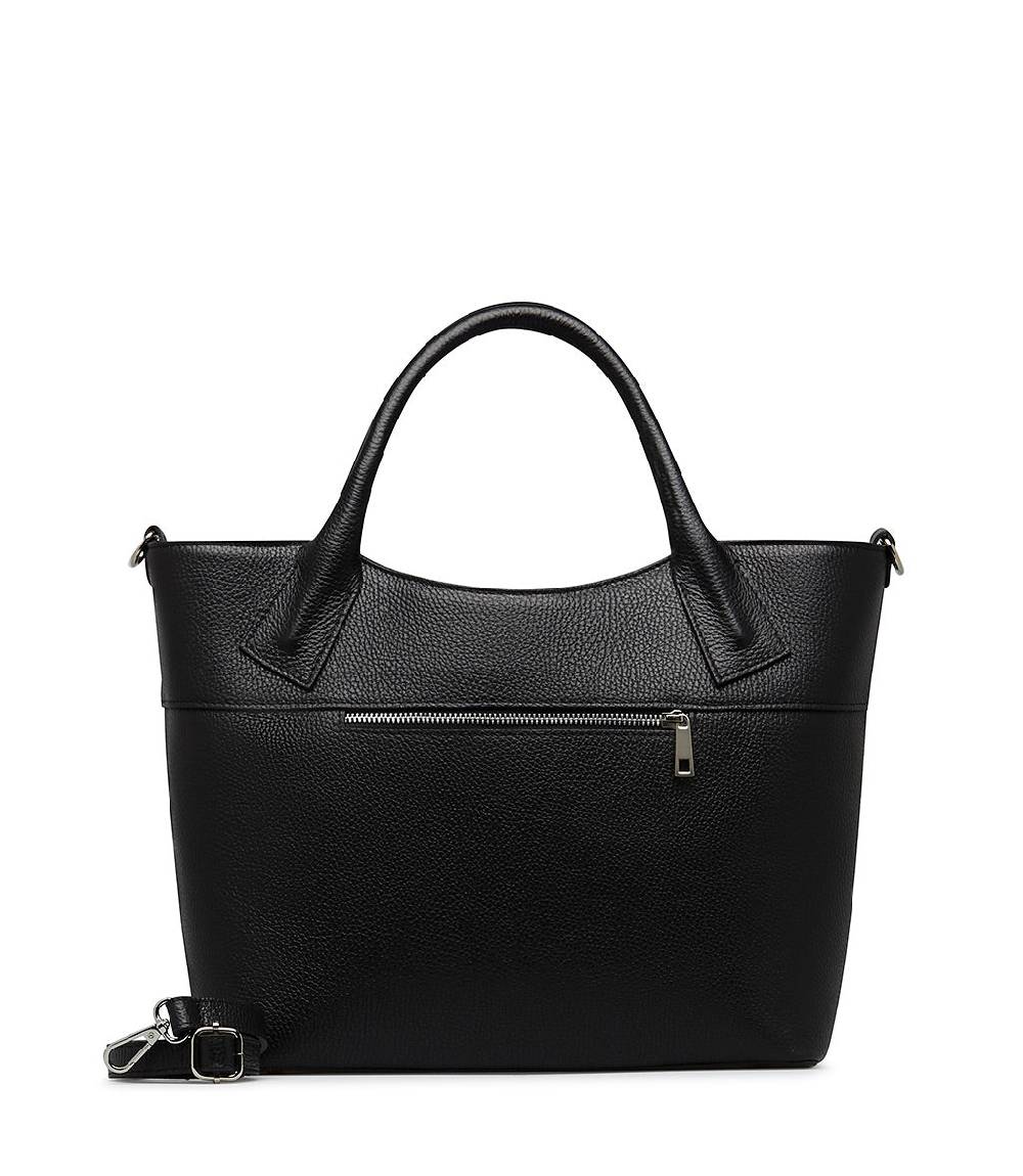 Loriblu Borsa tote nera in pelle stampata Promozione Limitata