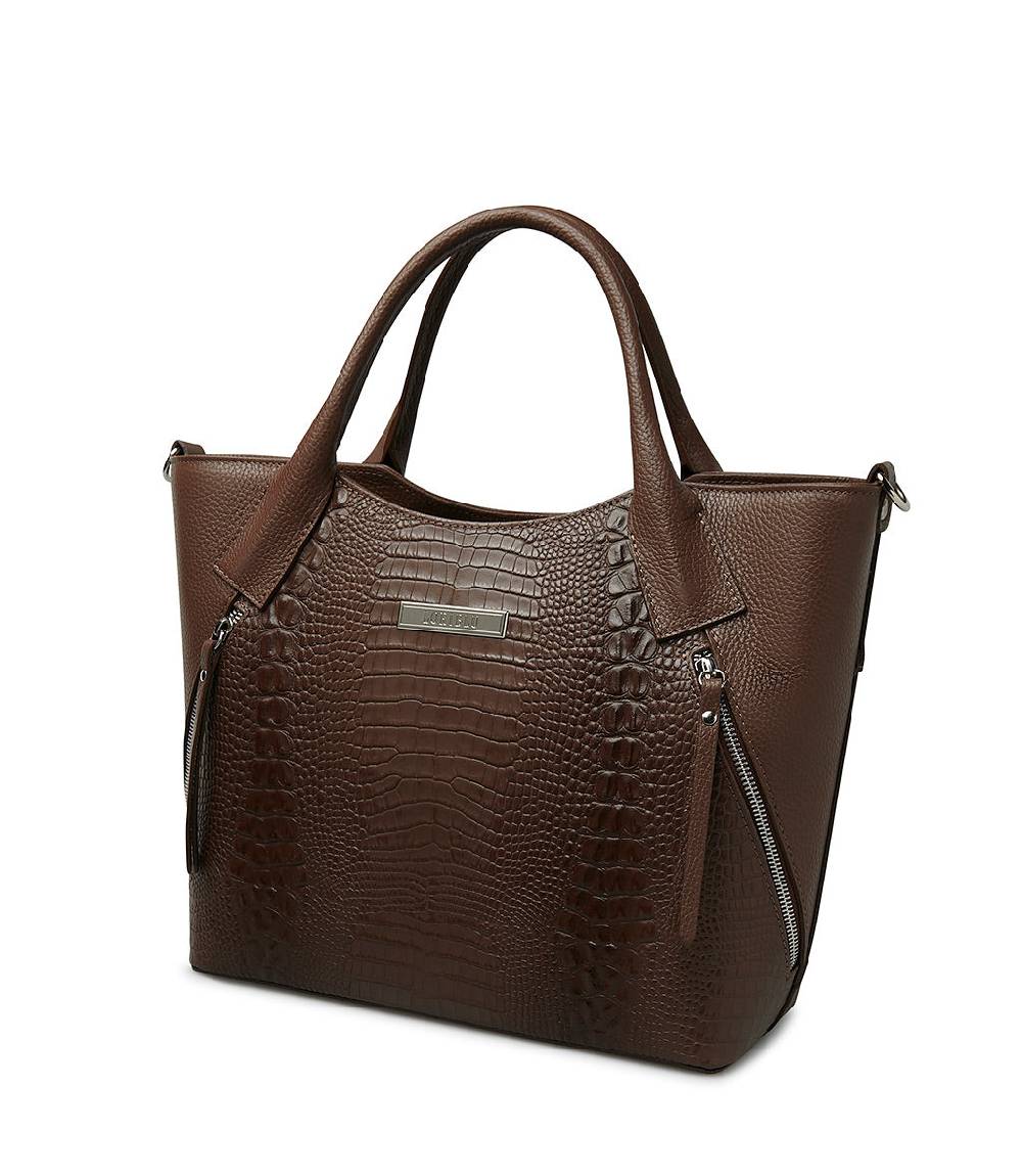 Loriblu Borsa tote cuoio in pelle stampata Affare Del Giorno