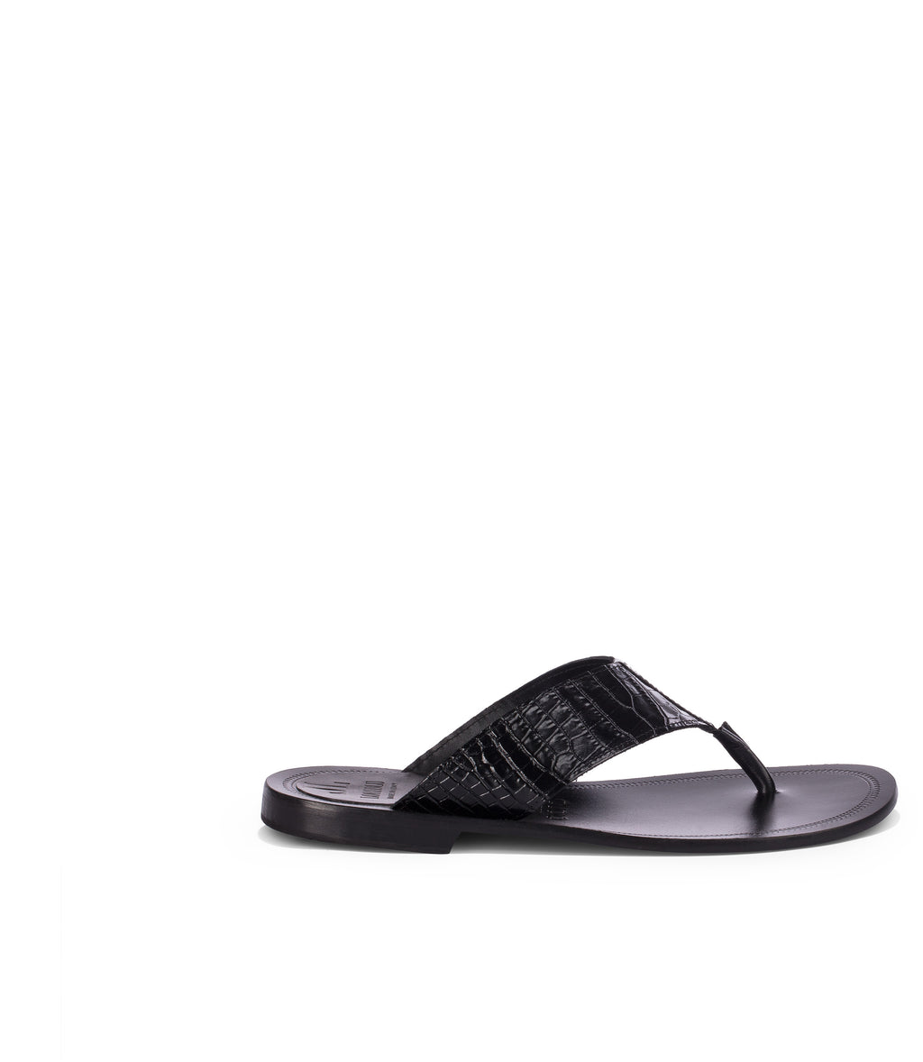 Loriblu Sandali infradito in pelle nera