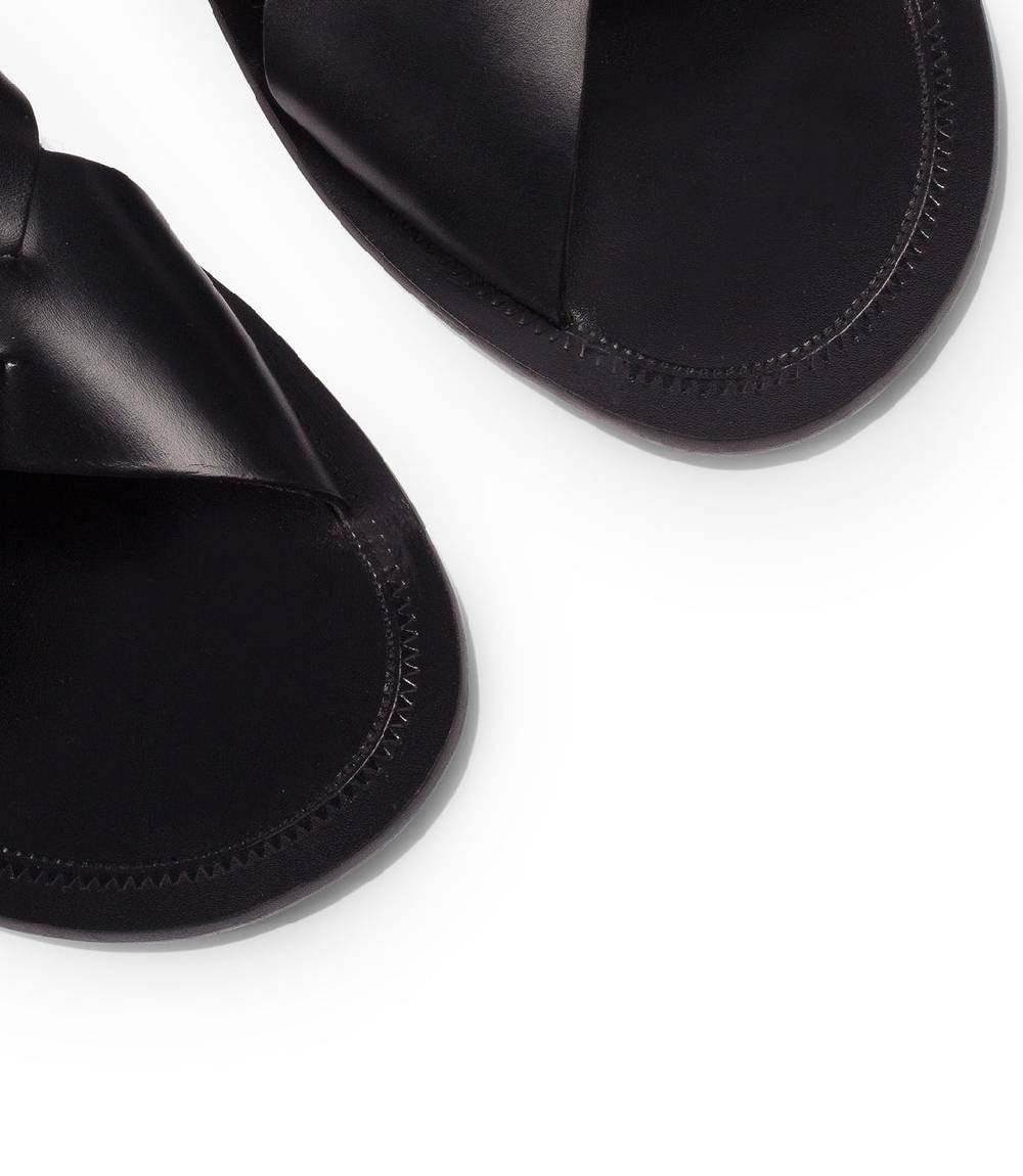 Loriblu Sandali in pelle nera In Vendita