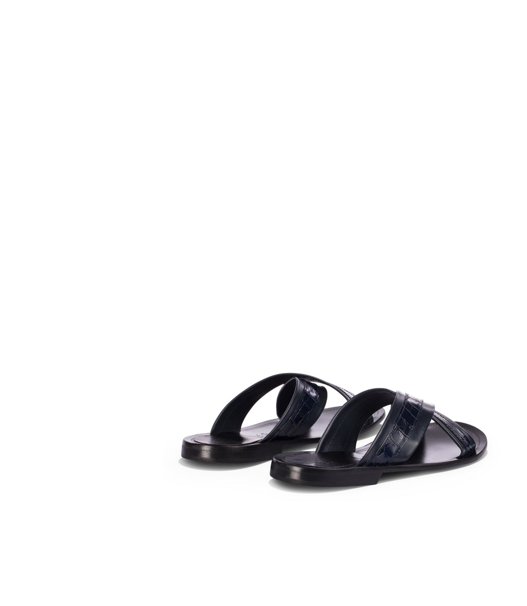 Loriblu Sandali in pelle blu scuro Offerte