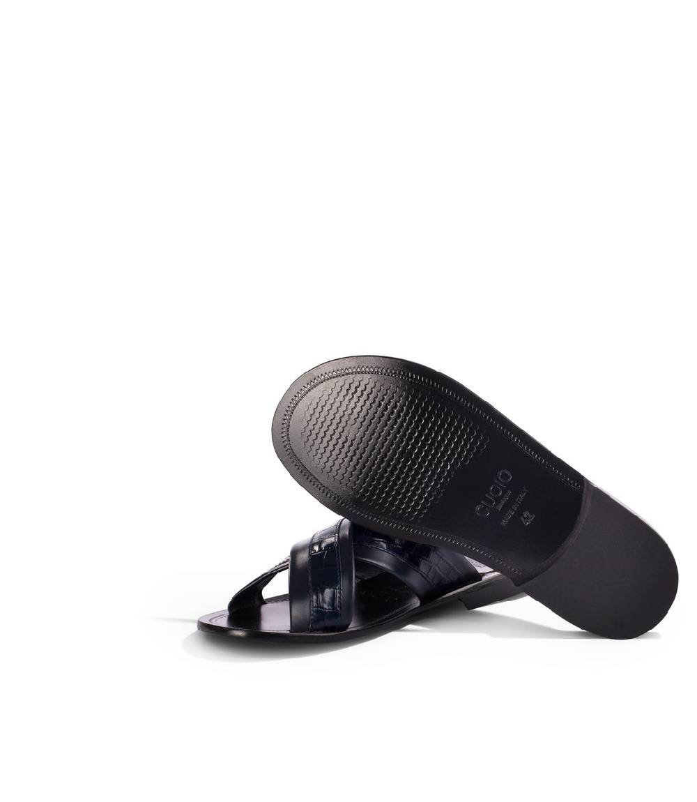 Loriblu Sandali in pelle blu scuro Offerte
