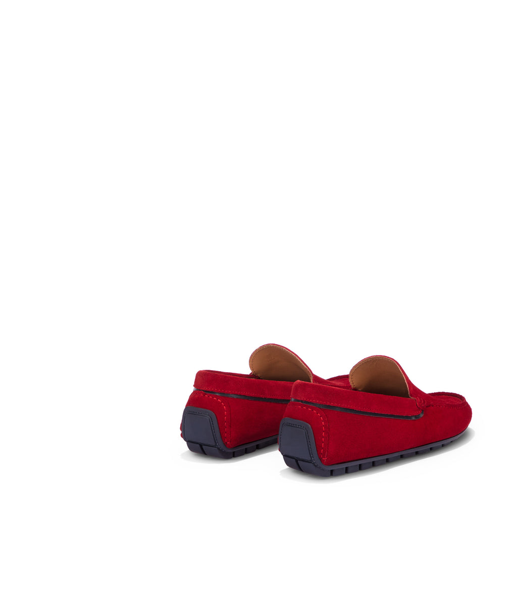 Loriblu Mocassini in camoscio rosso Saldi Di Fabbrica