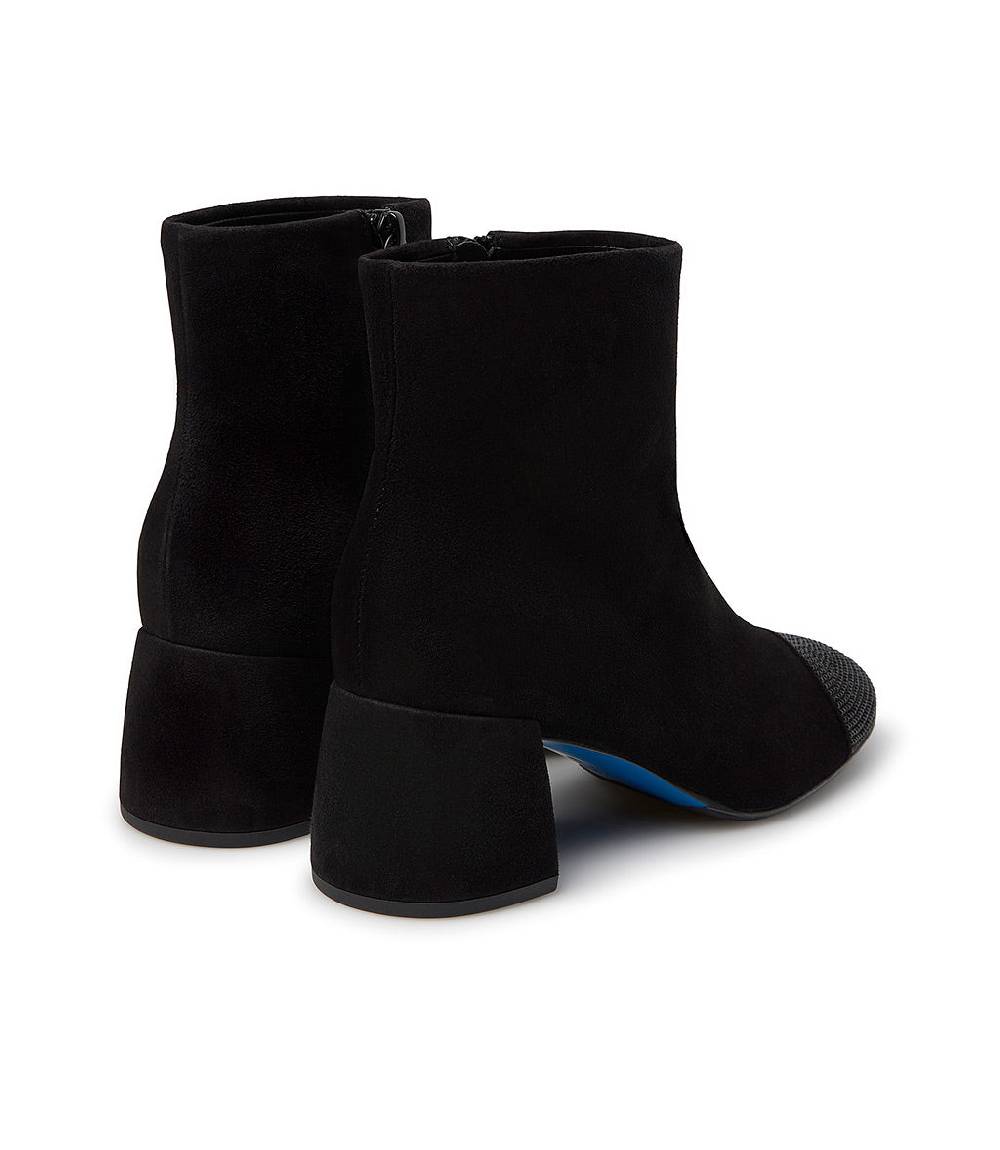 Loriblu Stivaletto camoscio nero con cristalli Nuovo