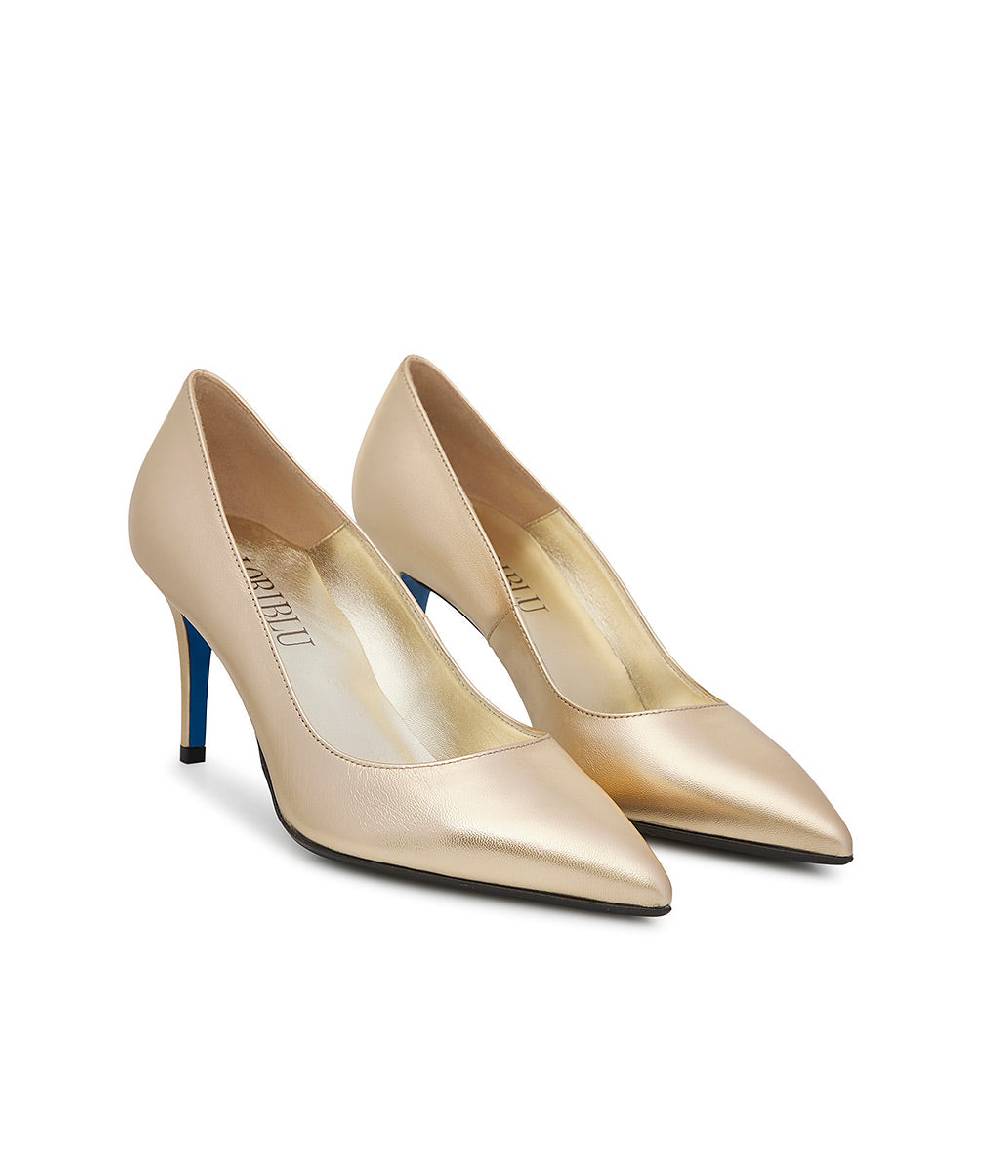 Loriblu Décolleté in nappa oro In Vendita