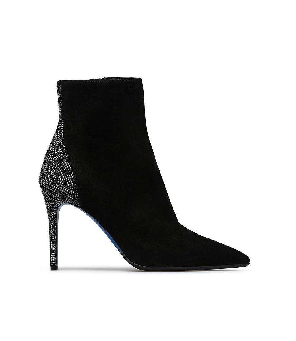 Loriblu Stivaletto gioiello in camoscio nero Hotsell