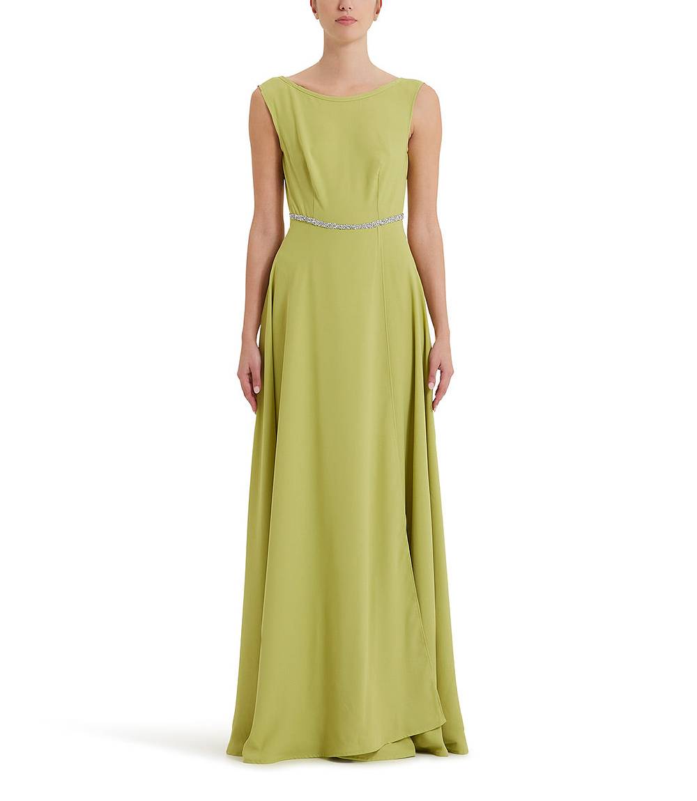 Loriblu Abito verde acido lungo con cristalli Negozio