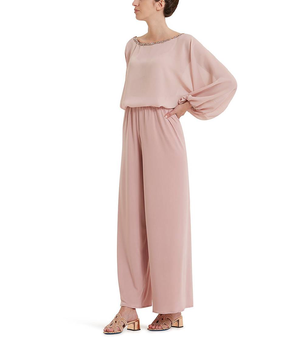 Loriblu Blusa georgette rosa cipria ACQUISTA ORA