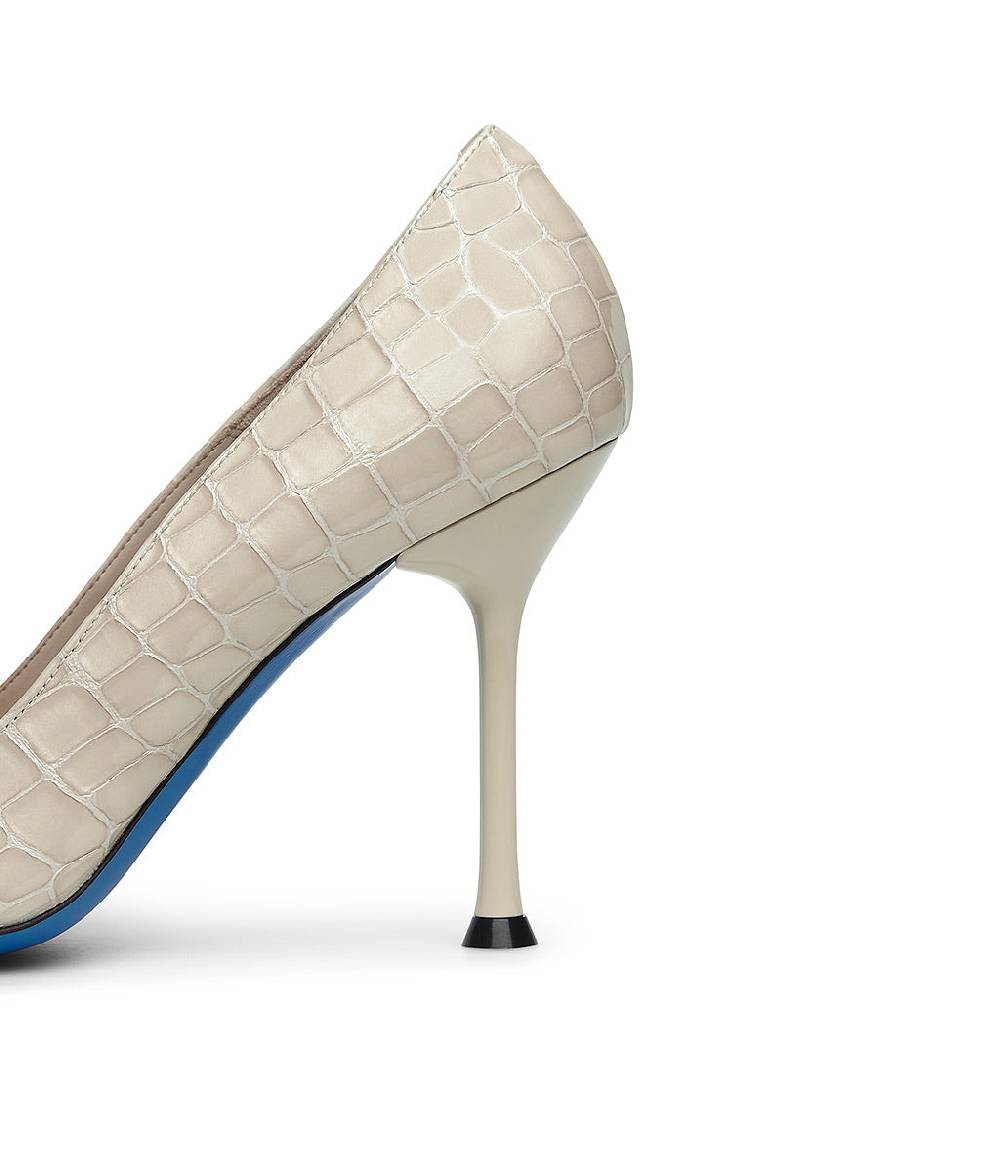 Loriblu Decollete in pelle testurizzata beige Novità