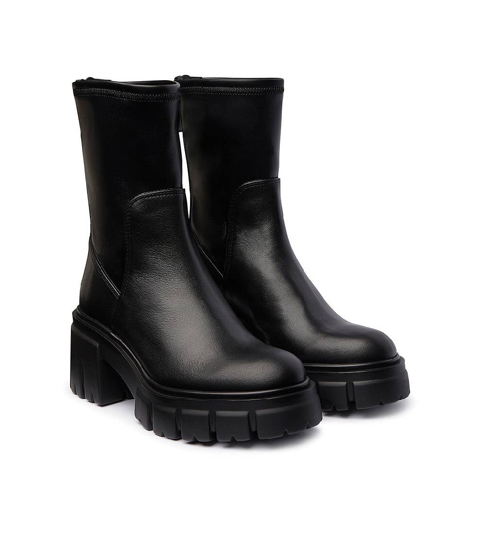 Loriblu Stivaletti in pelle nera In Vendita