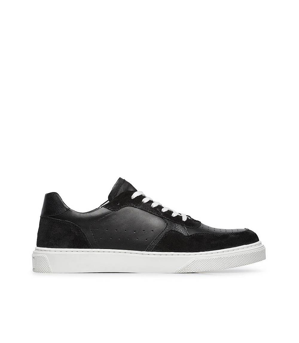 Loriblu Sneaker in pelle e camoscio nero Nuovo