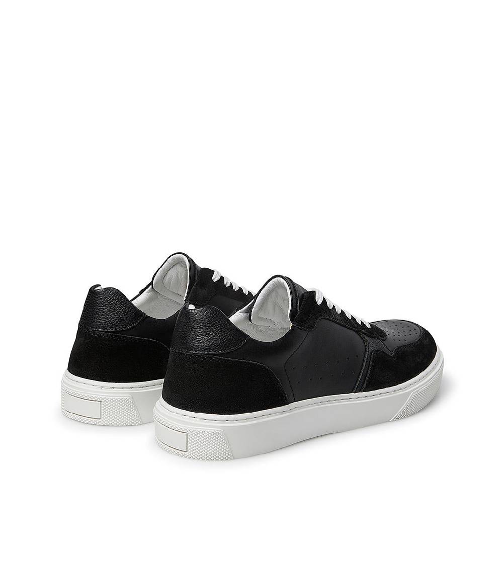 Loriblu Sneaker in pelle e camoscio nero Nuovo