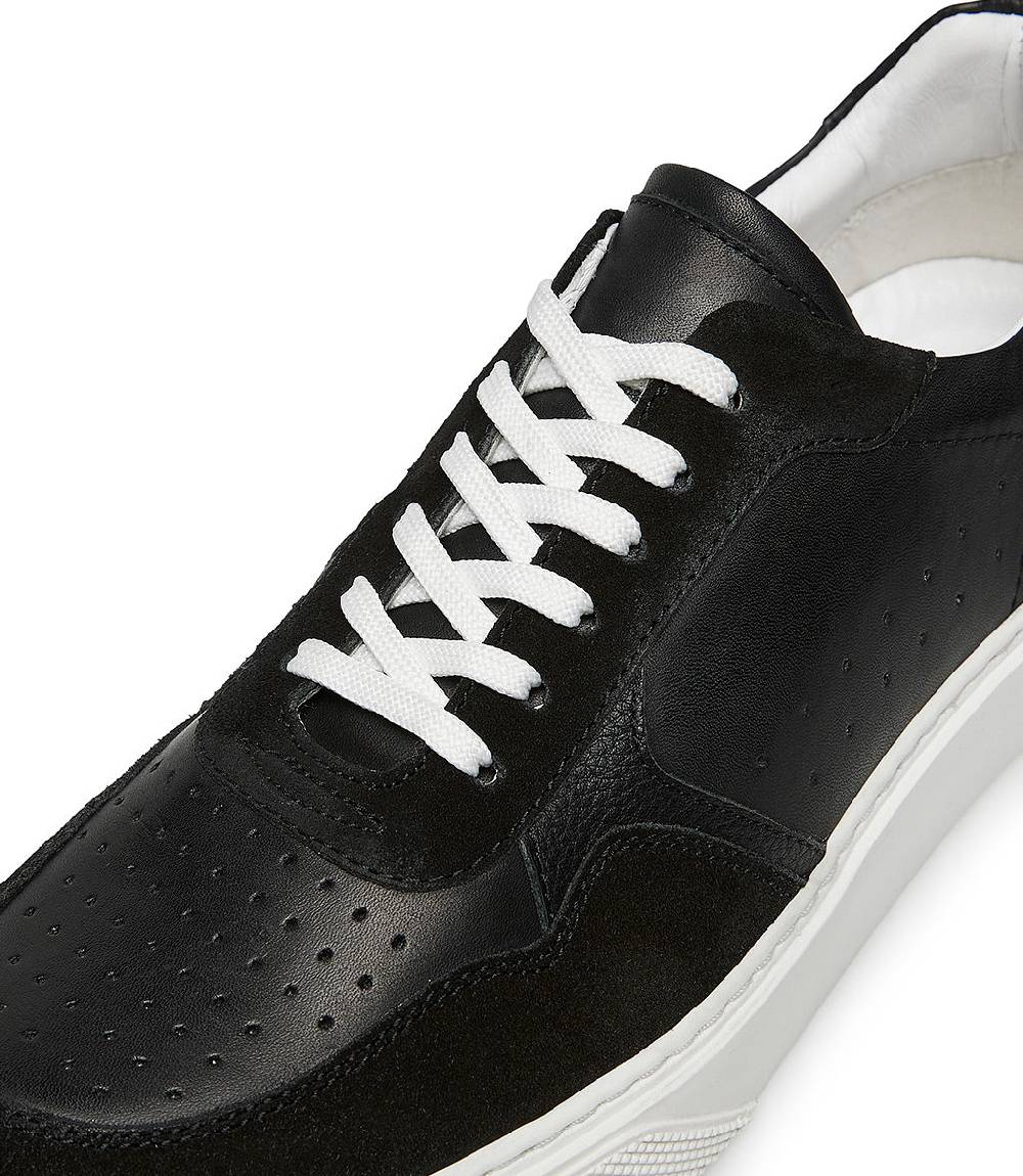 Loriblu Sneaker in pelle e camoscio nero Nuovo
