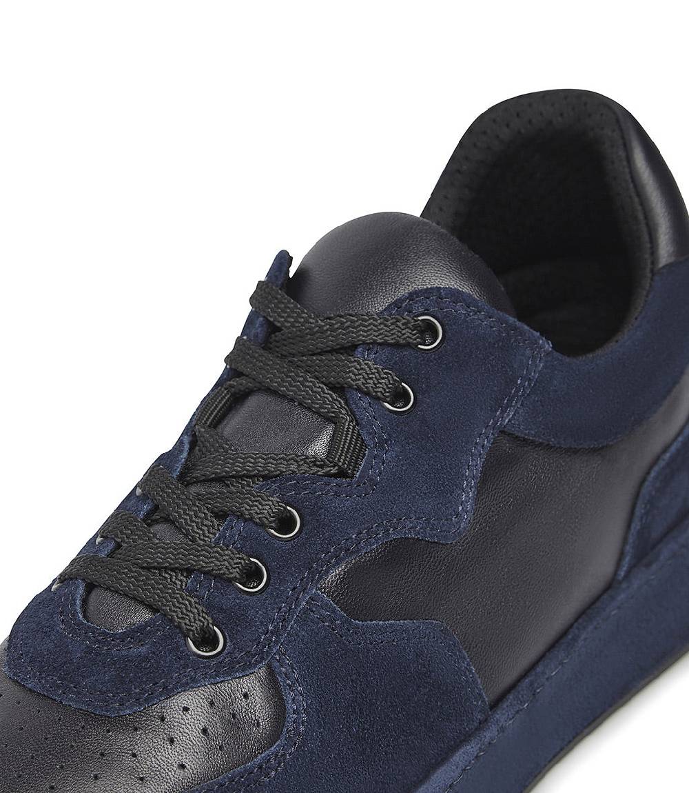Loriblu Sneakers in nappa e camoscio blu scuro Qualità Garantita