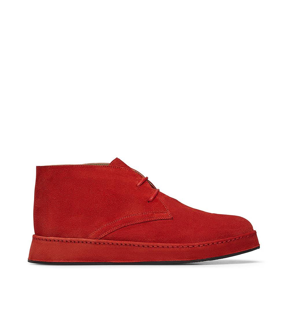 Loriblu Polacchini in pelle scamosciata rossa Promozione Limitata