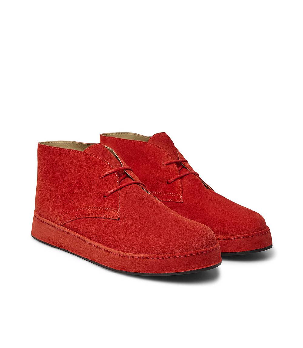 Loriblu Polacchini in pelle scamosciata rossa Promozione Limitata