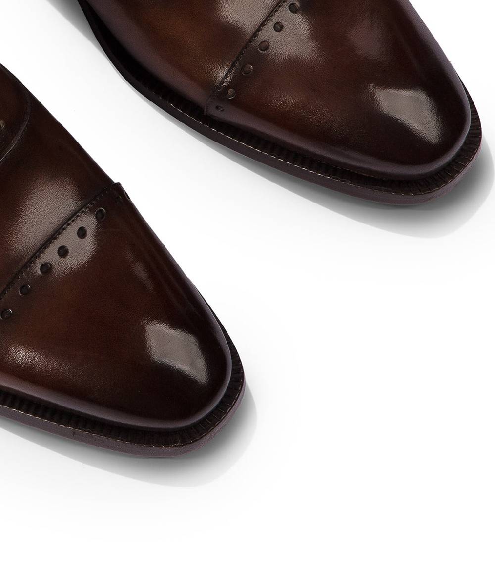 Loriblu Oxford in pelle marrone brogue Saldi