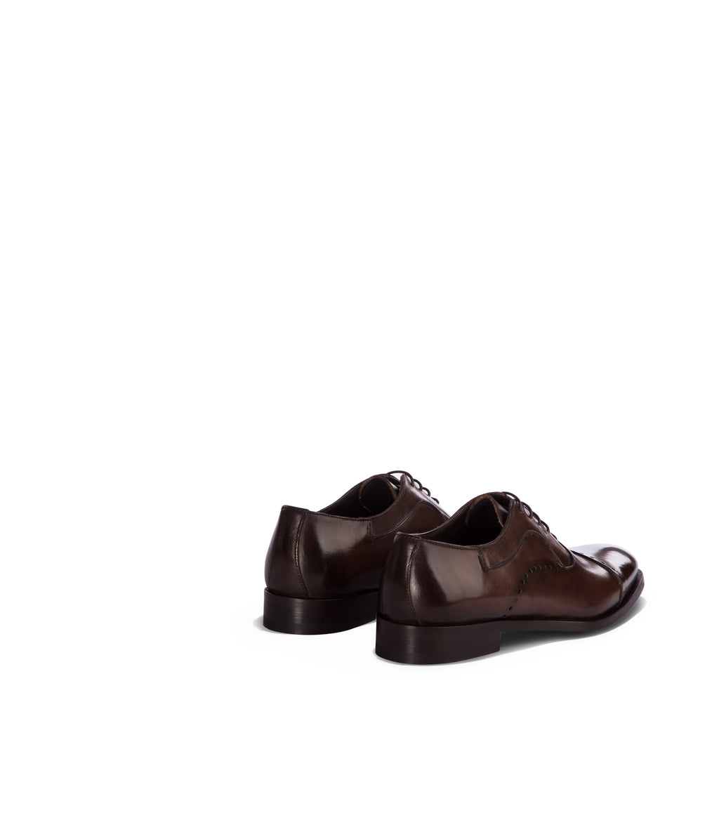 Loriblu Oxford in pelle marrone brogue Saldi