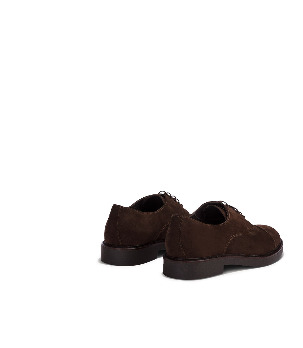 Loriblu Derby in camoscio marrone Saldi Di Fabbrica