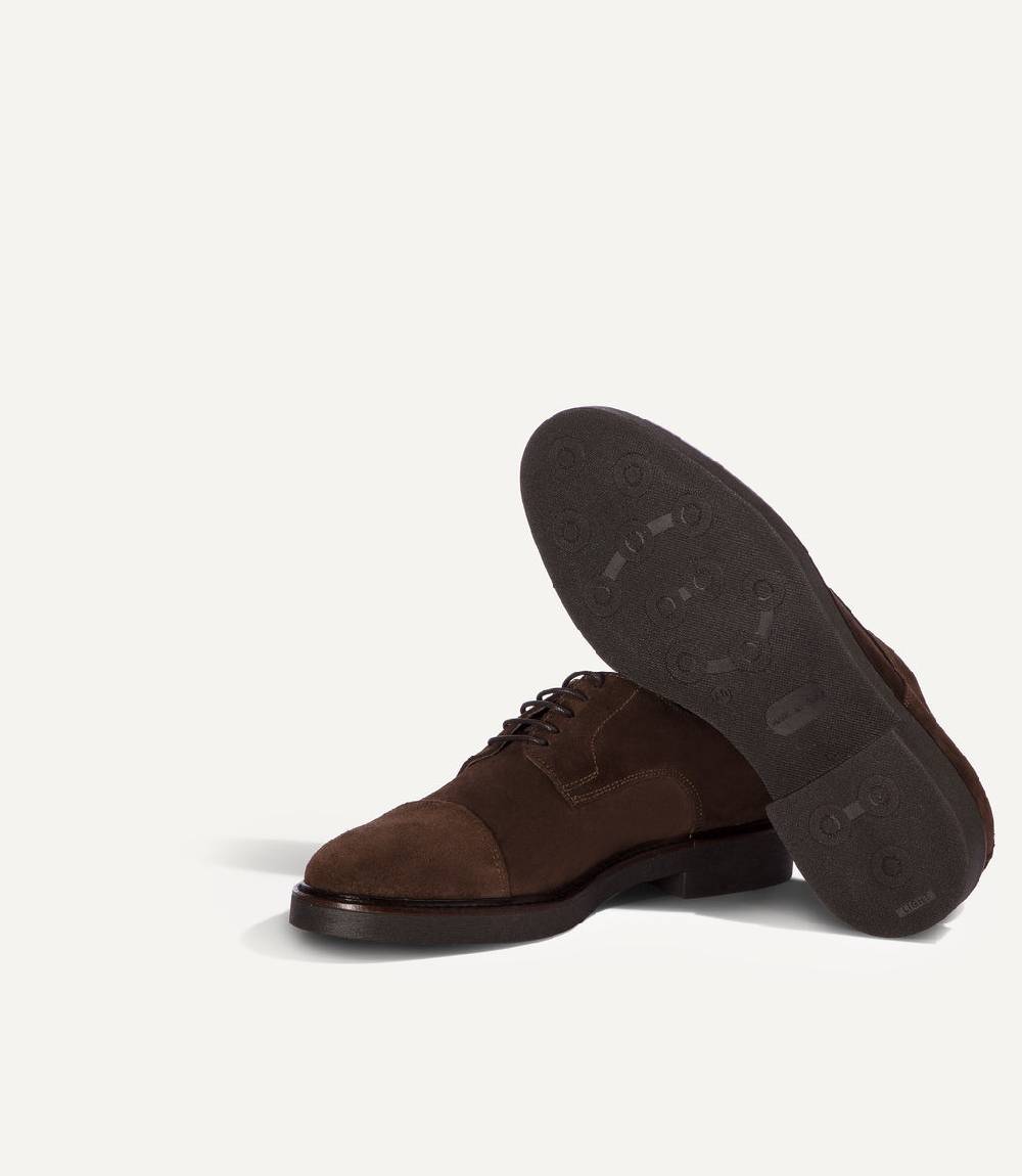 Loriblu Derby in camoscio marrone Saldi Di Fabbrica