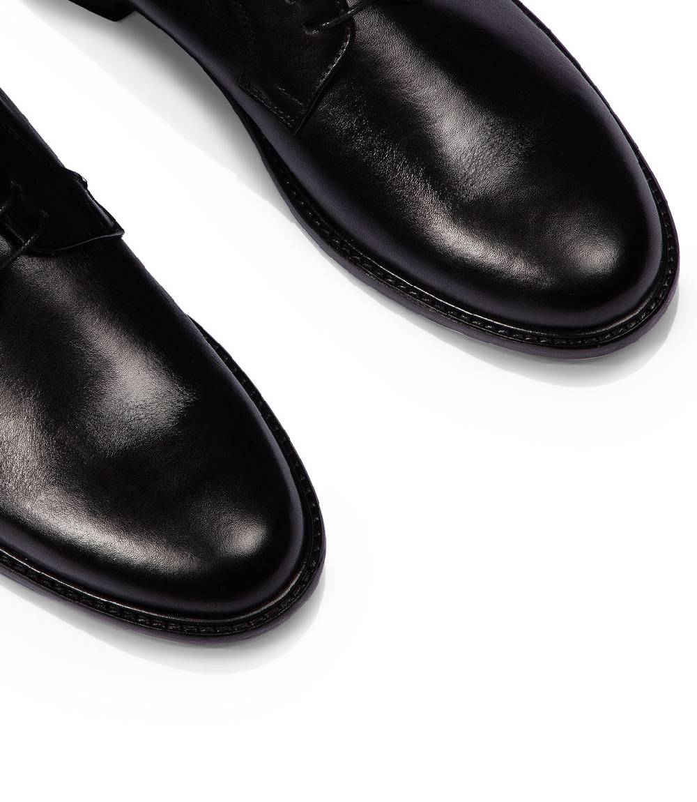 Loriblu Stringate derby in pelle nera Italy