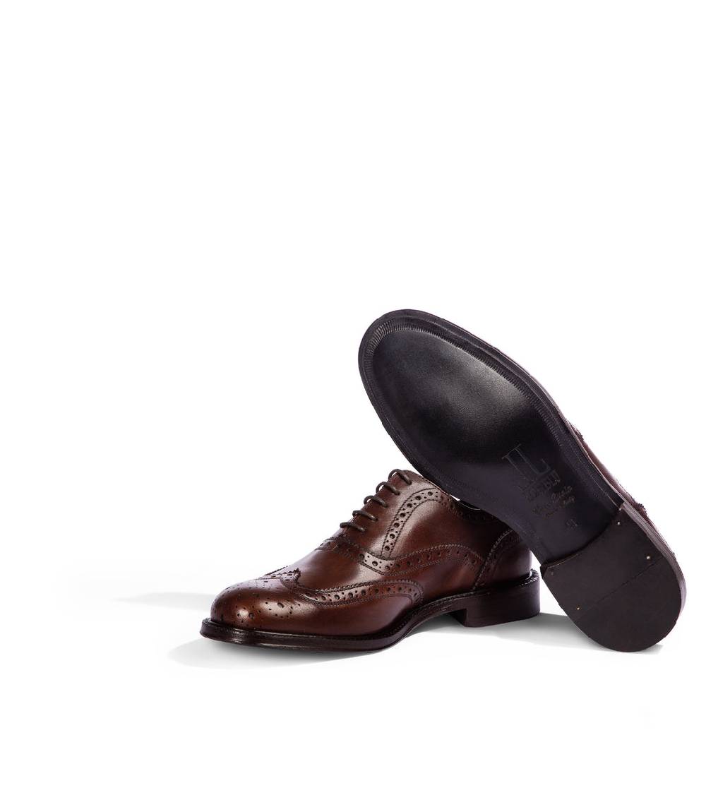 Loriblu Stringate oxford in pelle brogue marrone 2025