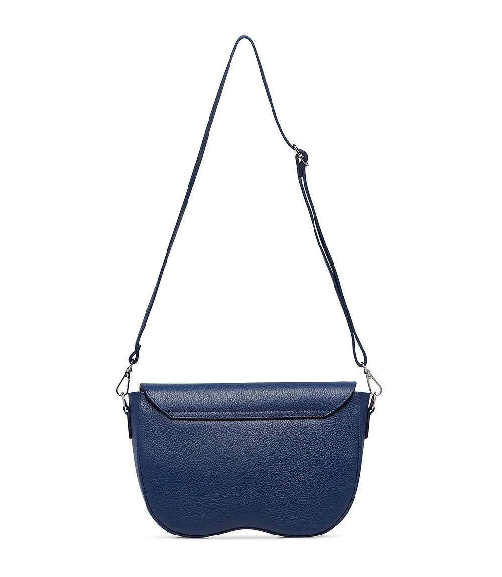 Loriblu Borsa a tracolla in pelle blu testurizzata Soddisfazione Garantita