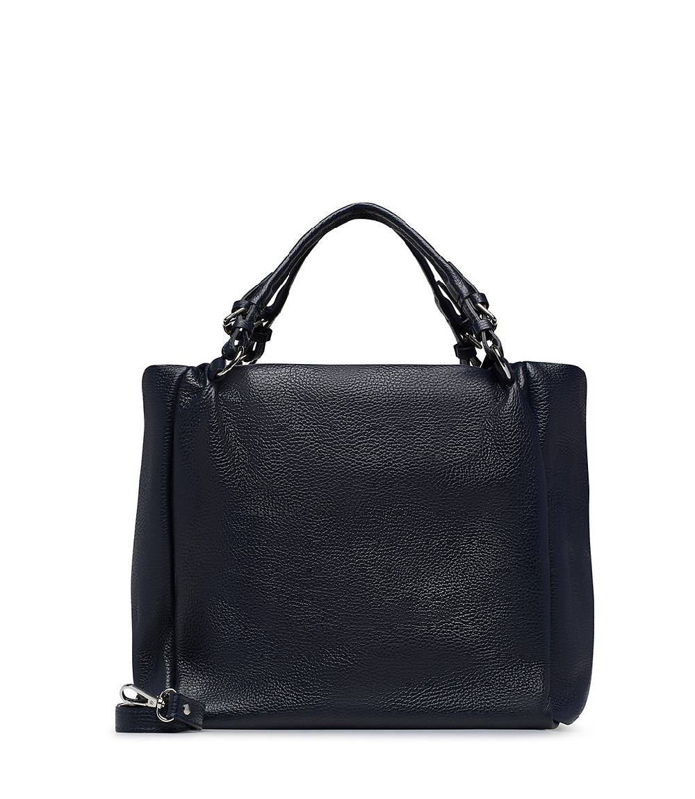 Loriblu Borsa in pelle martellata blu Qualità Garantita