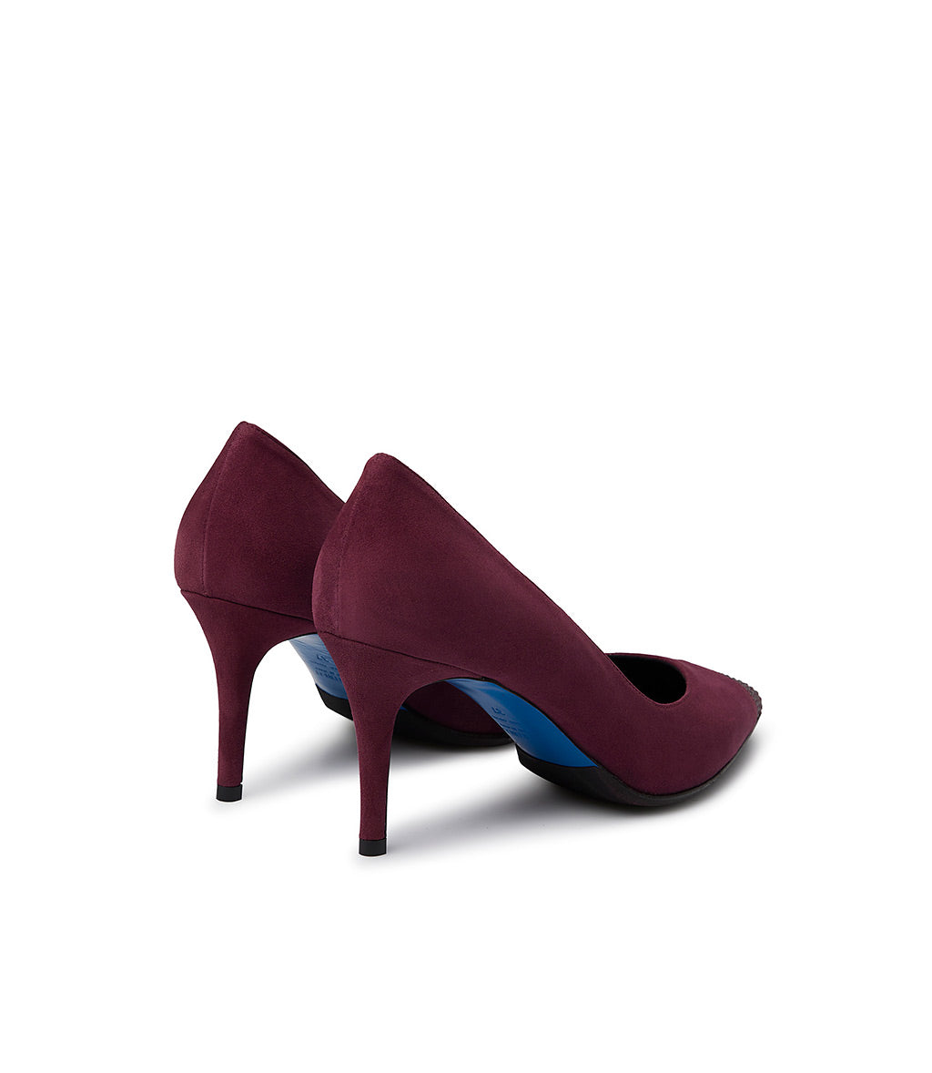 Loriblu Décolleté in camoscio borgogna con cristalli Bestseller