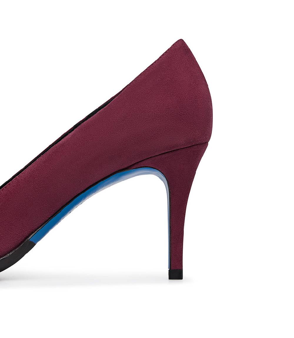 Loriblu Décolleté in camoscio borgogna con cristalli Bestseller