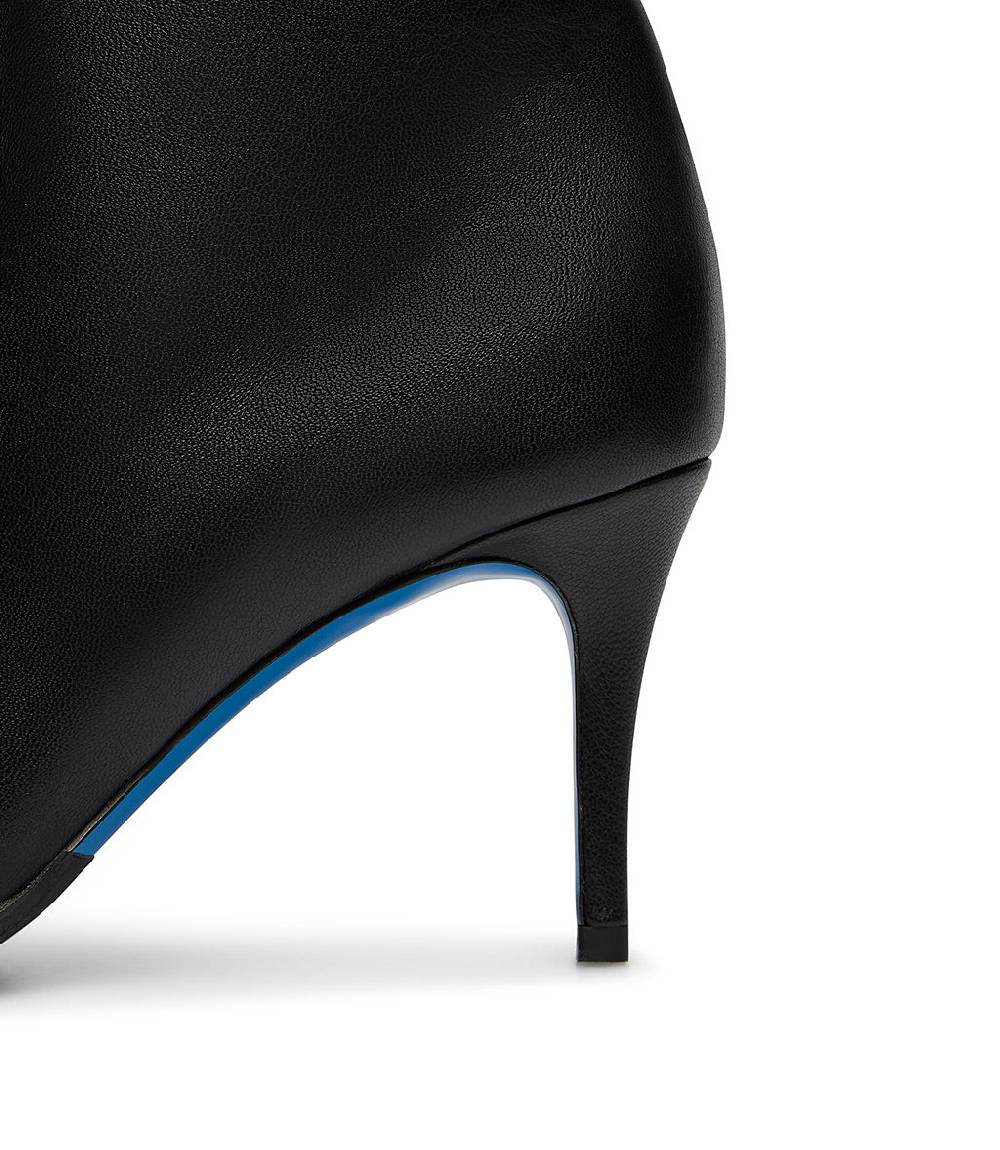 Loriblu Stivaletti in nappa nera con cristalli Prezzo Ridotto