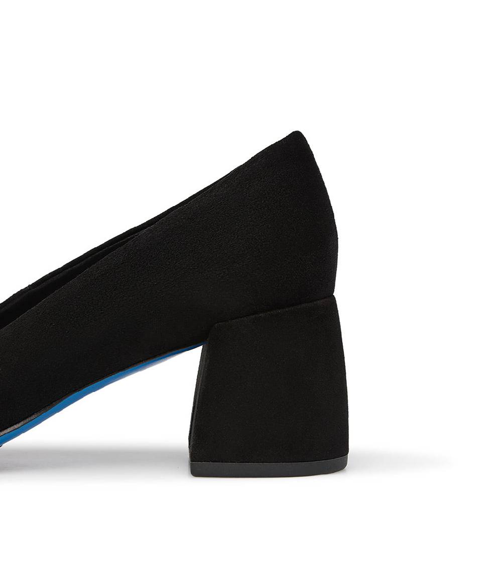 Loriblu Décolleté in camoscio nero con cristalli Moda