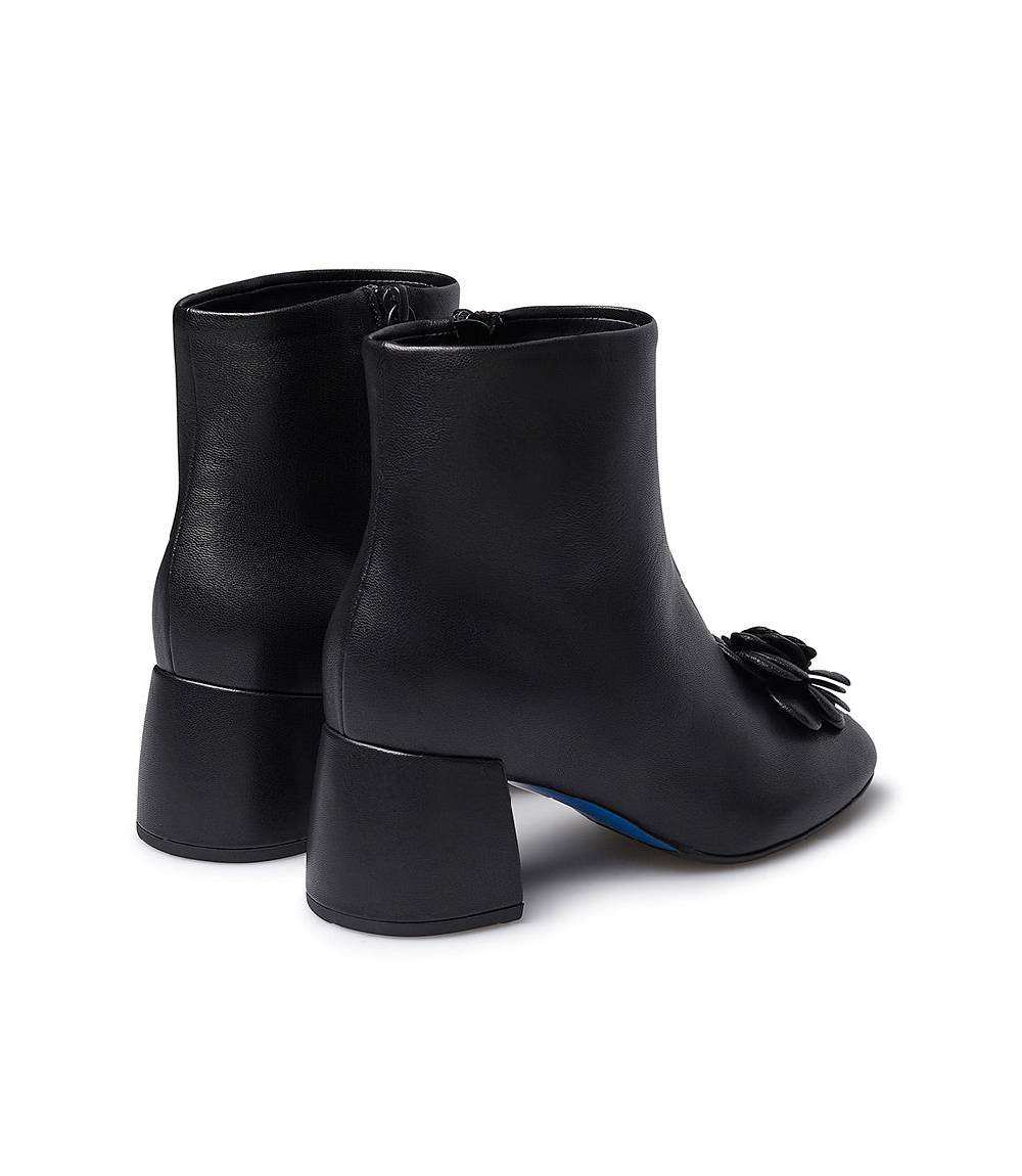 Loriblu Stivaletto in nappa nera con fiore 2025