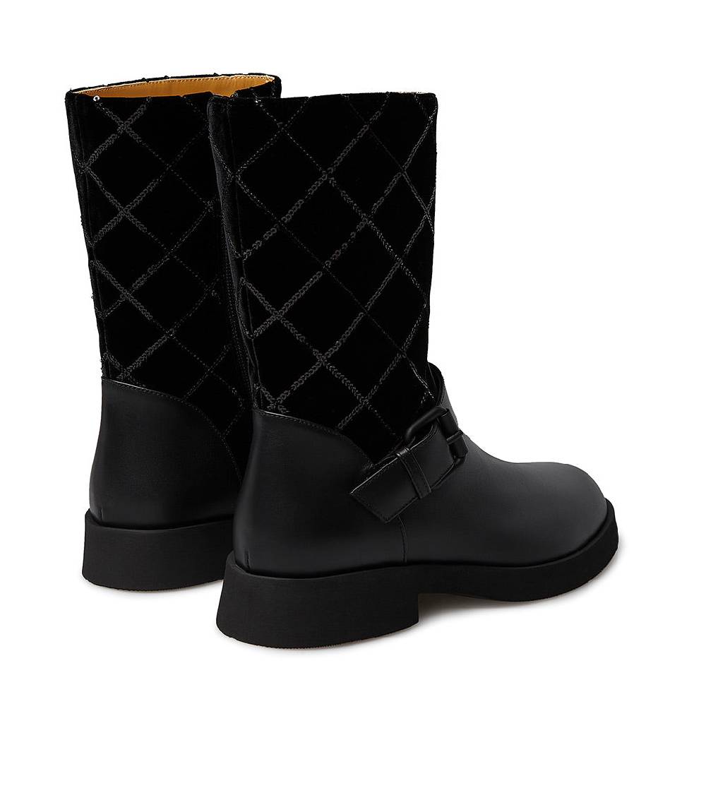 Loriblu Stivaletto in vitello e camoscio nero 50% di sconto per tempo limitato