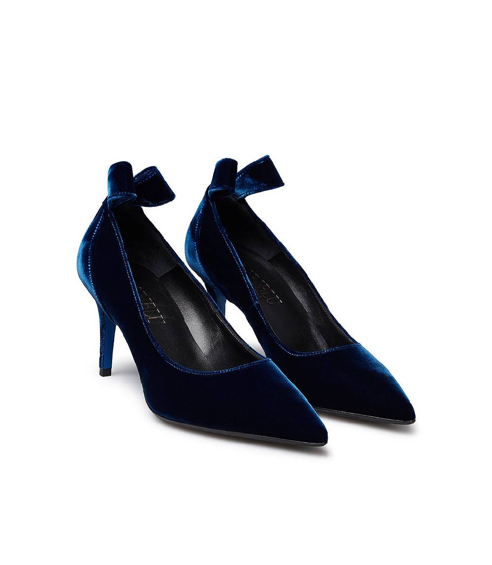 Loriblu Décolleté in velluto blu Consegna Veloce