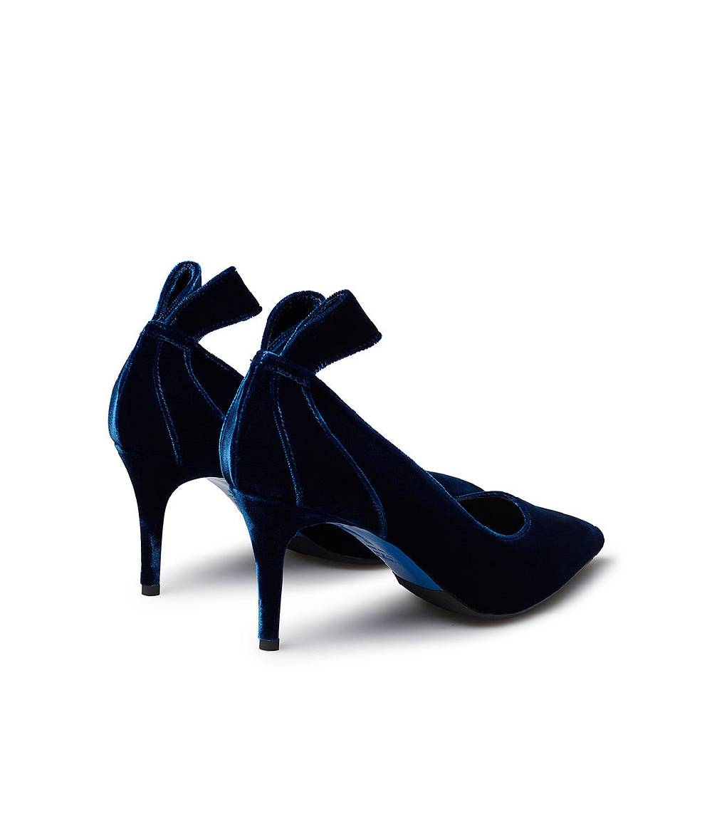 Loriblu Décolleté in velluto blu Consegna Veloce