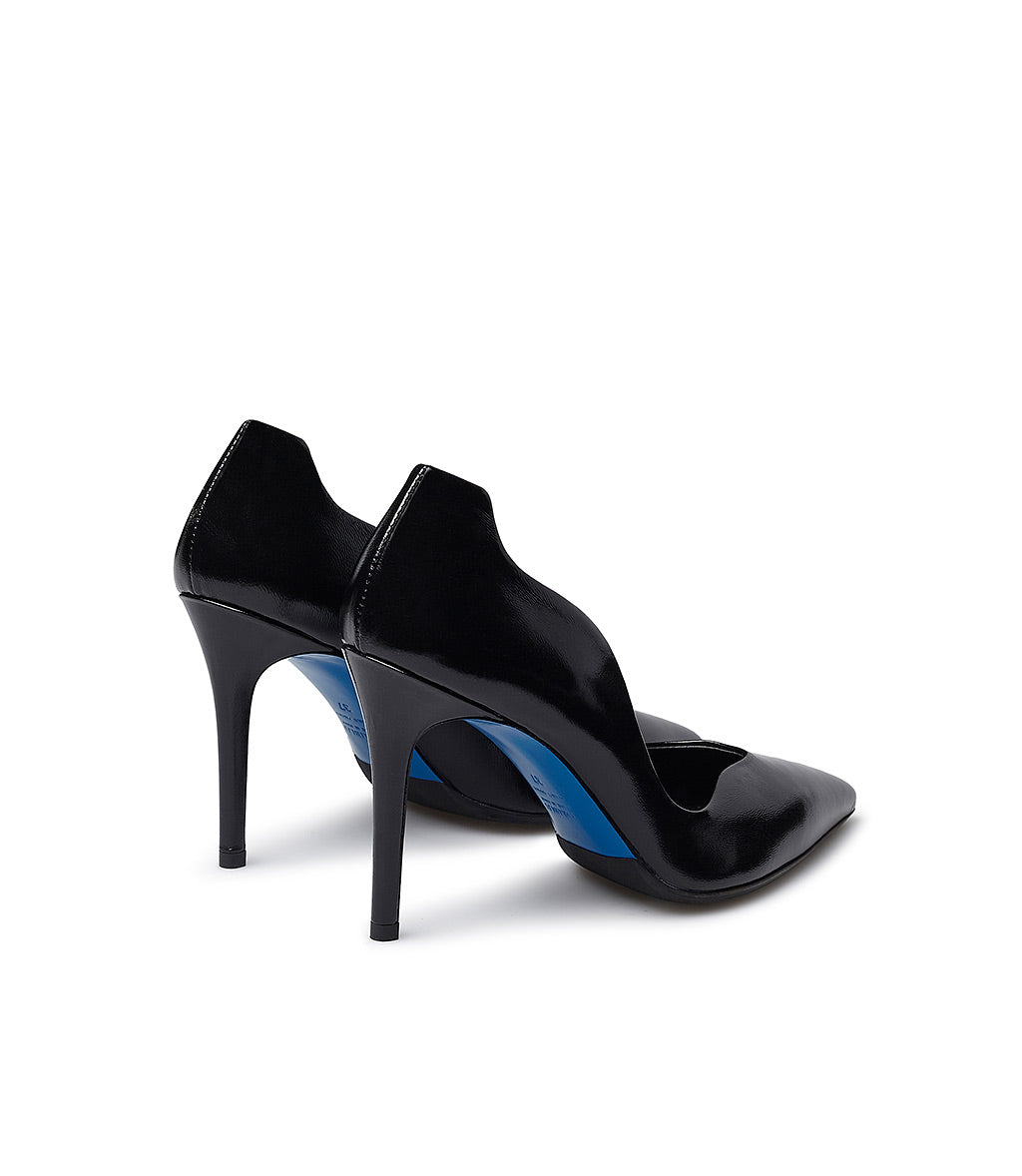 Loriblu Décolleté onda in pelle lucida nera Shopping Online