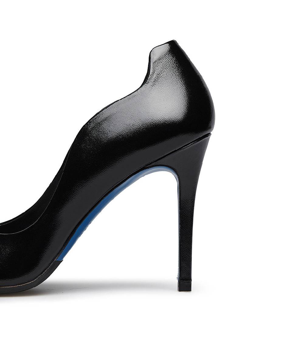 Loriblu Décolleté onda in pelle lucida nera Shopping Online