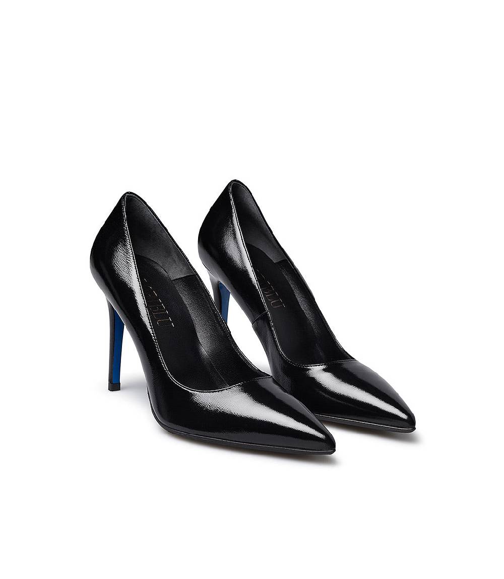 Loriblu Décolleté in pelle lucida nero Presa