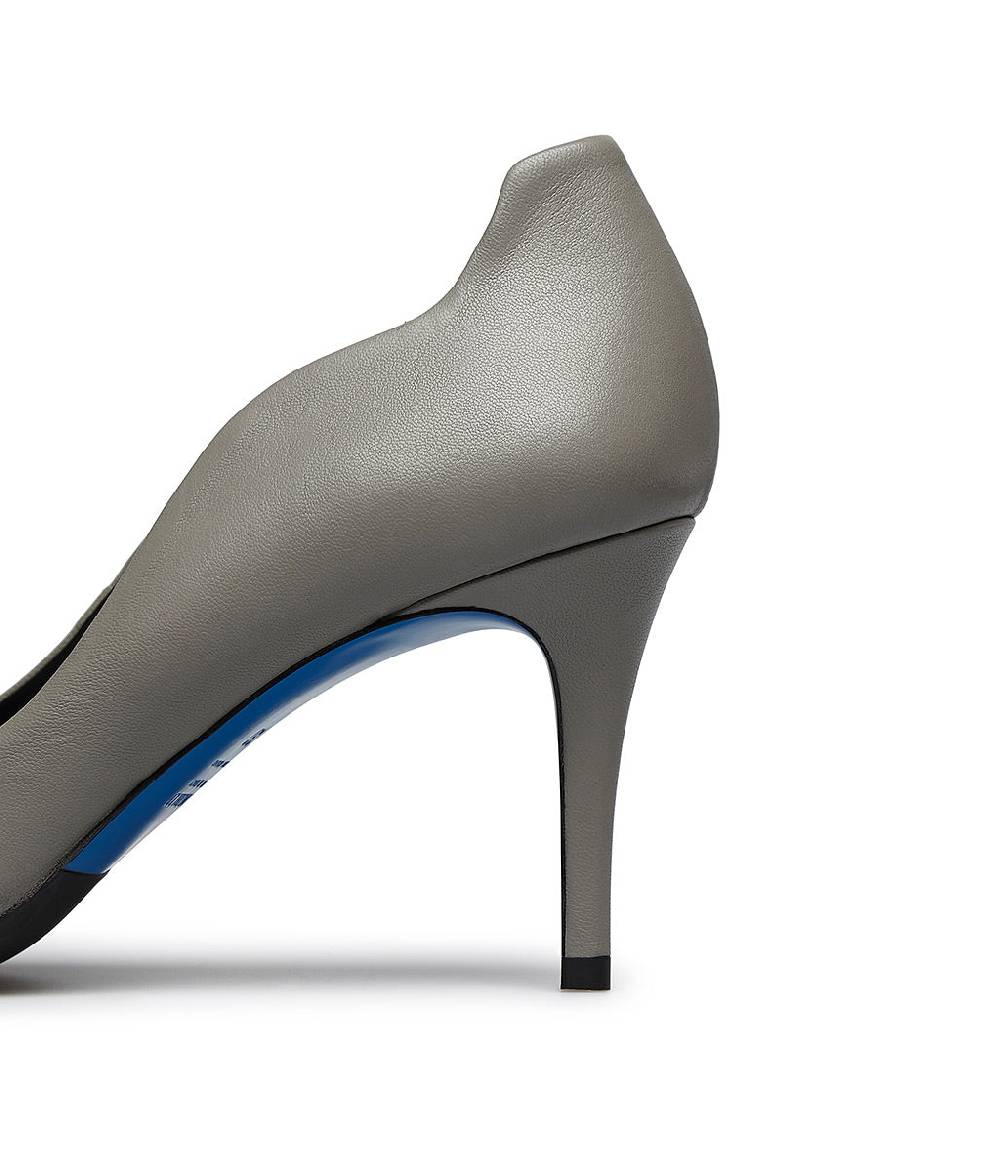 Loriblu Décolleté onda in nappa grigio In Linea