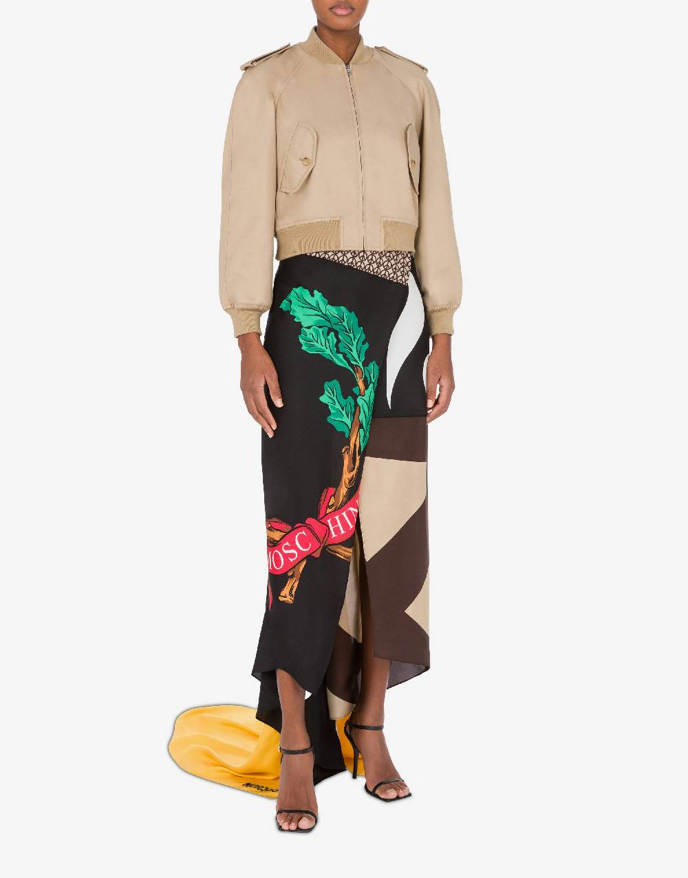 Love Moschino Bomber in gabardina 100% Shrunk Negozio