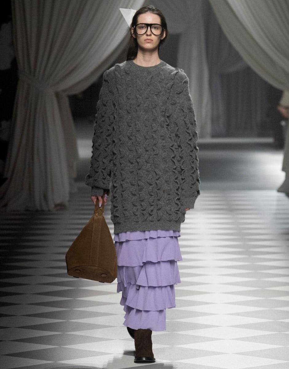 Love Moschino Abito in lana con ruches Moda