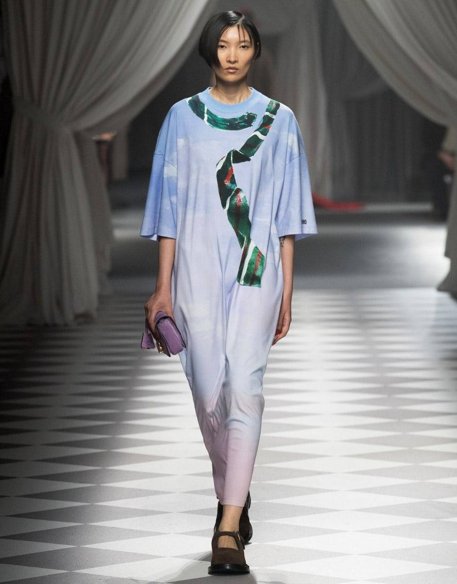 Love Moschino Abito in interlock di cotone In The Cloud Italia