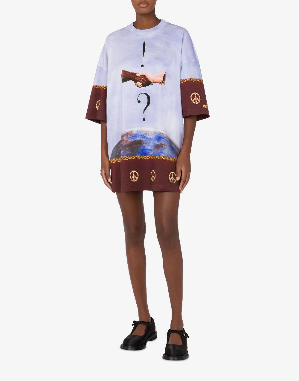 Love Moschino Abito in interlock di cotone Volemosebbene Promozione