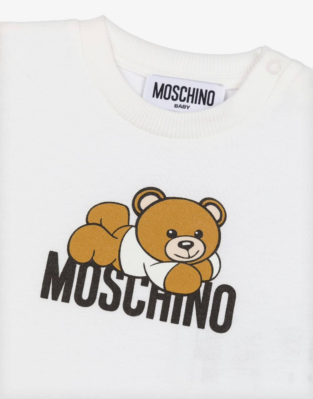Love Moschino T-shirt in cotone organico Lovely Teddy Bear Soddisfazione Garantita
