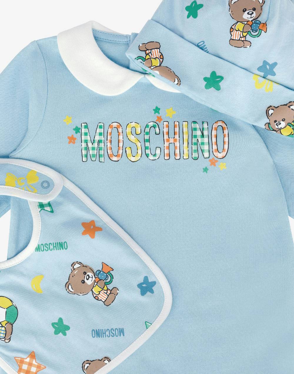 Love Moschino Set tutina, cappello e bavaglino Baby Teddy Bear Shopping Online
