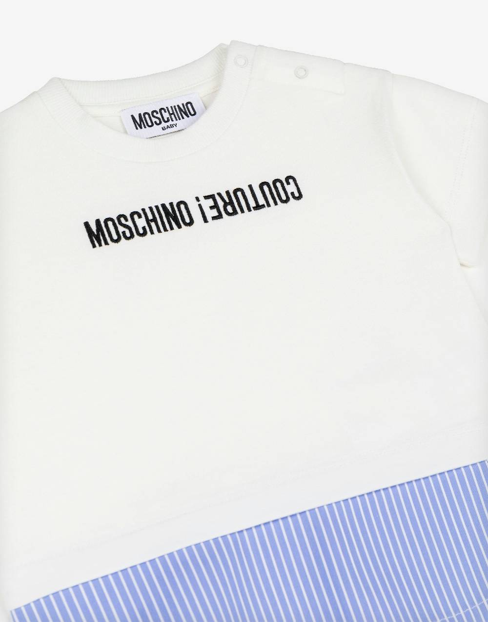Love Moschino T-shirt in jersey Upside Down Logo Offerta