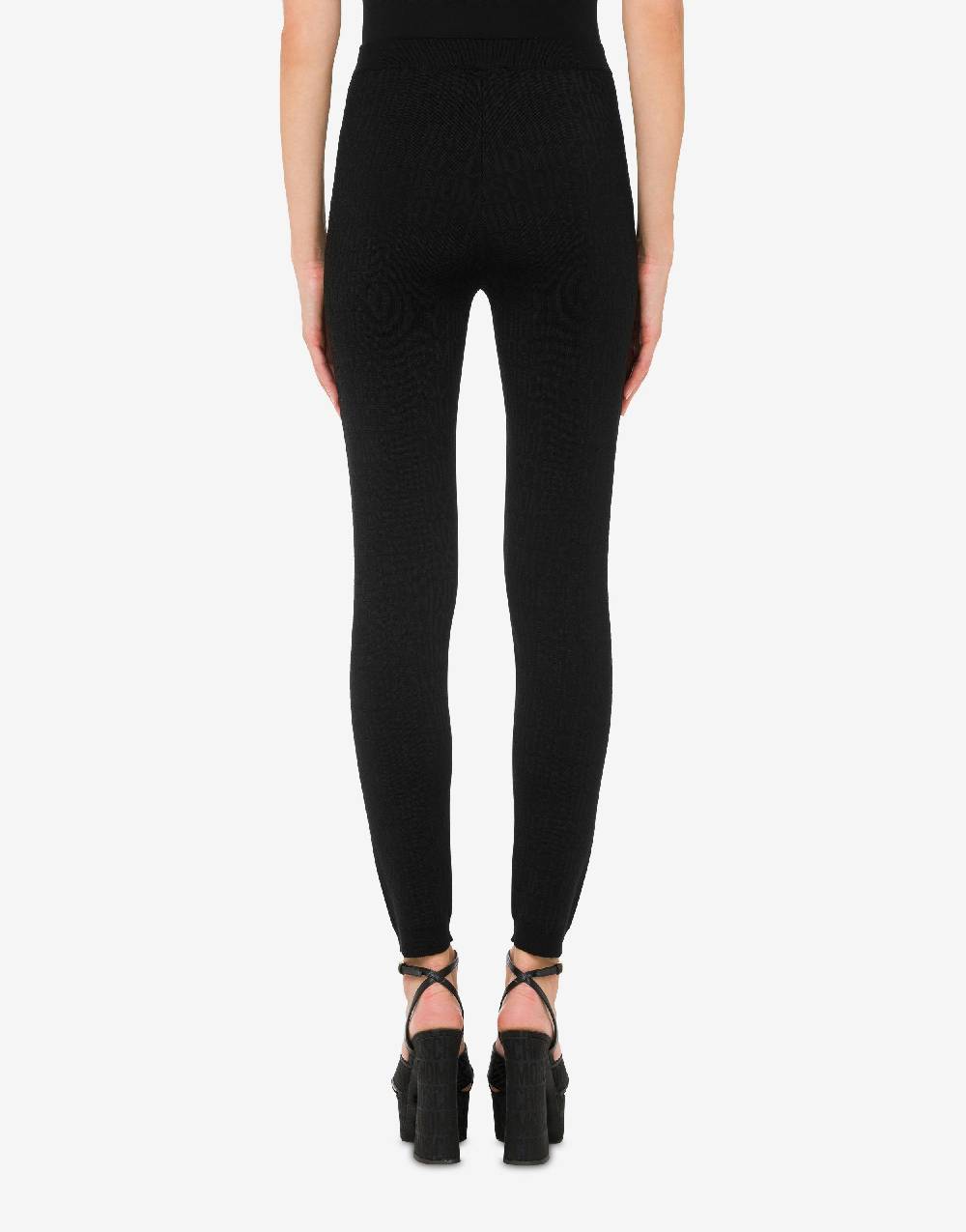 Love Moschino Leggings in lana Allover Logo Hotsell